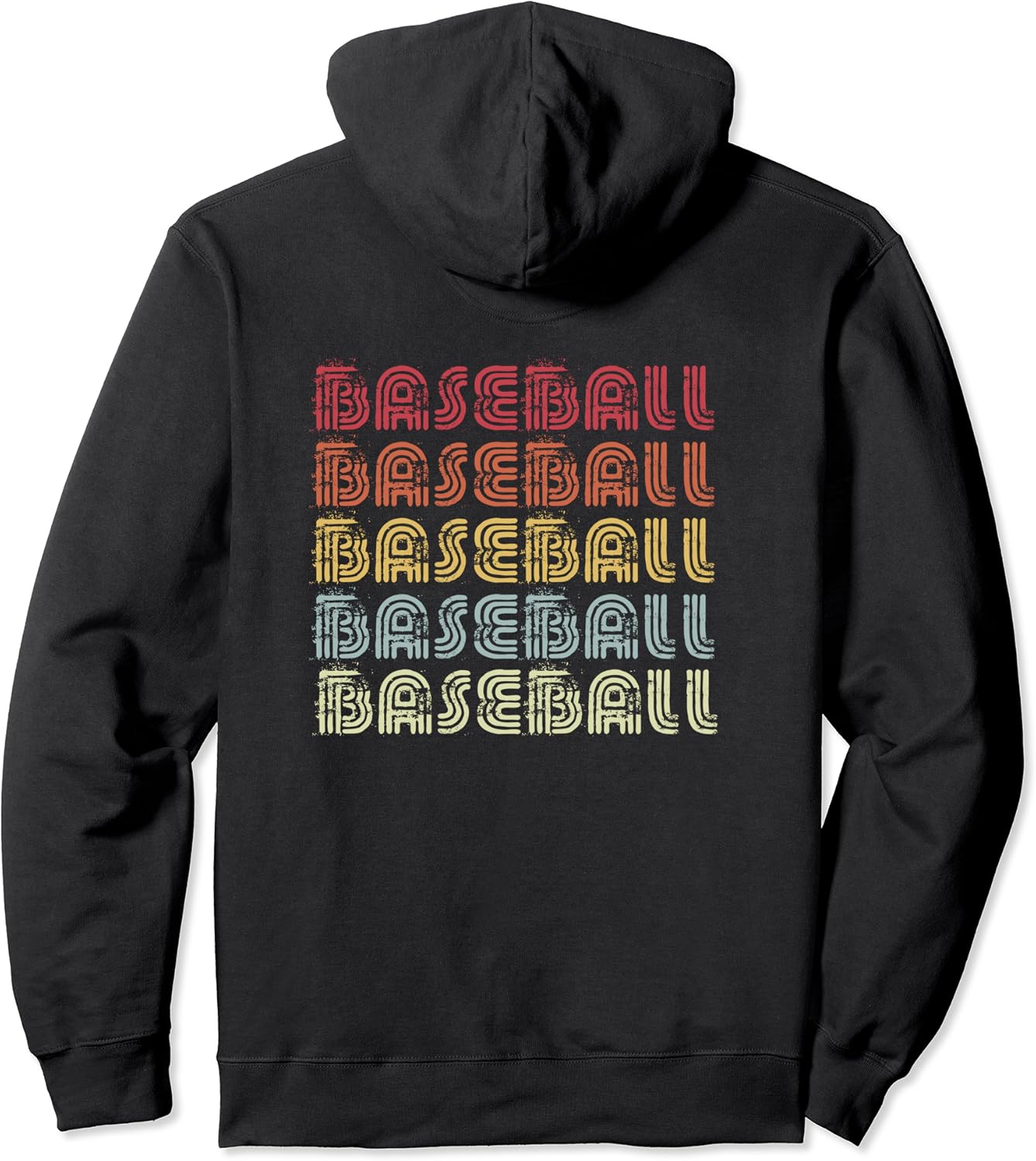 Baseball Retro Vintage Design For Baseball Player Pullover Hoodie Clothing, Shoes